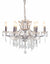 6 Branch Chrome Shallow Chandelier