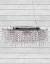 Large Round Crystal Waterfall Chandelier - main view