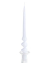 White 29cm Hand Turned Taper Candle