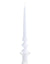 White 29cm Hand Turned Taper Candle