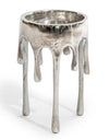 Medium Raw Nickel "Dali" Drip Candle Holder