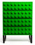 Green "Ogel" Block Solid Wood 4 Drawer Chest