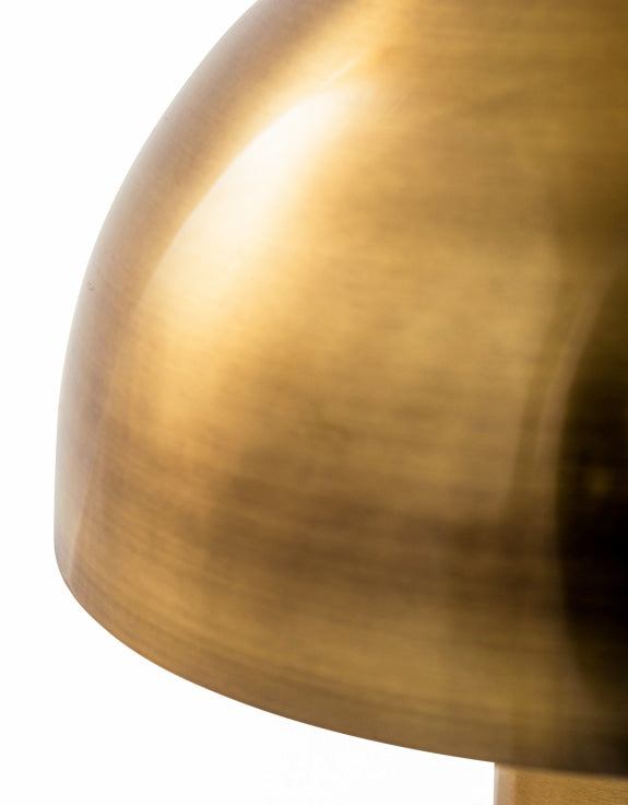 Brushed Brass Mushroom Table Lamp