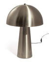 Brushed Steel Mushroom Table Lamp