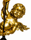 Antique Gold Cherub Ceiling Pendant