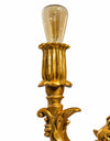 Antique Gold Standing Cherub Table Lamp
