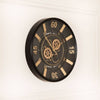Milano Moving Gears Decorative Wall Clock Oversize Extra Large 23 Inch/60 cm Gold