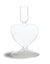 Clear Glass Heart Candle Holder