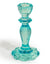 Light Blue Classic Glass Candle Holder (to be bought in qtys of 6)