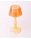 Orange/Yellow Lamp-Style Glass Tealight Holder
