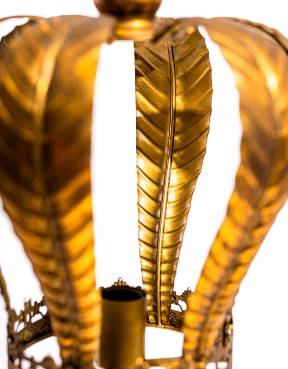Gold Metal Crown Floor Lamp (to be bought in qtys of 2)