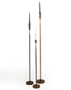 Antique Copper Small Floor Standing Candle Holder
