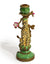 Antiqued Ornate Leopard Candle Holder