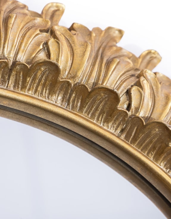 Antique Gold Layered Leaf Wall Mirror