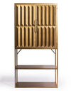 Industrial Gold "Fitzgerald" Extra-Tall Cabinet with Shelves