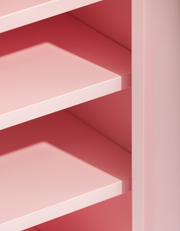 Tall Steel Metal Locker in Baby Pink