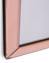 Portrait Pink "Venus" Glass-Framed Wall Mirror