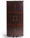 Soho Steamer Extra Large Brown Leather Two-Door Wine / Bar Cabinet