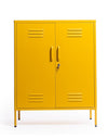 Medium Steel Metal Locker in Mustard Yellow