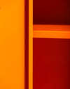 Medium Steel Metal Locker in Burnt Orange