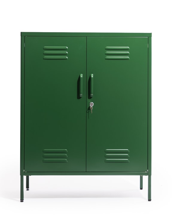 Medium Steel Metal Locker in Olive Green
