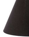 Gentry Pug Table Lamp w/ Black, Gold-Lined Shade