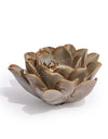 Mottled Burnt Cream Floral Ceramic Tealight Holder (to be bought in qtys of 4)
