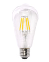 Retro Style LED ST64 6w Bulb (E27 large Edison screw)
