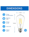 Retro Style LED ST64 6w Bulb (E27 large Edison screw)
