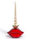 "Queen of Lips" Red Ceramic Candle Holder (to be bought in qtys of 2)