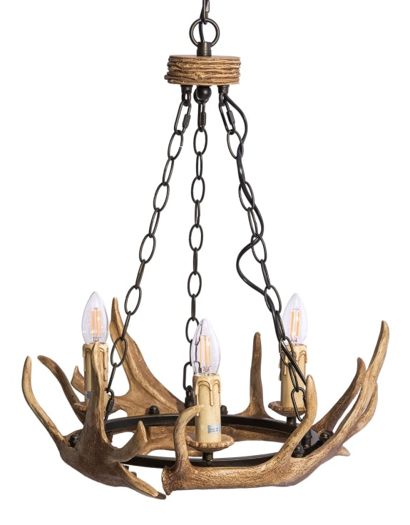 Bavarian Style Antler Chandelier