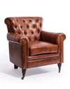 Vintage Leather Chesterfield Armchair