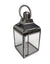 Medium Square Polished Steel and Glass Lantern