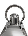Extra Large Square Polished Steel & Glass Lantern