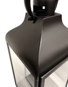 Extra Large Square Matt Black Steel & Glass Lantern