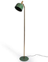 Slim Duck Egg Blue & Gold Floor Lamp