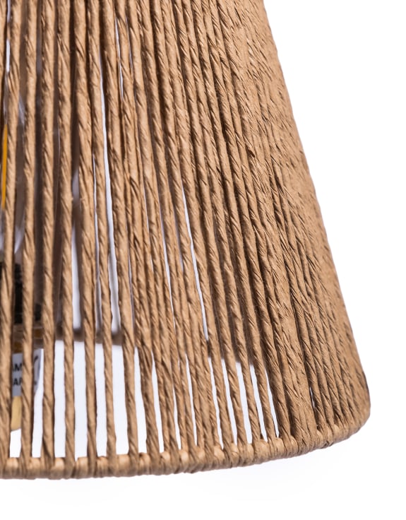 Pale Green Table Lamp w/ Natural Ribbed Rope Shade (to be bought in qtys of 2)