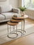Elly Round Nest Of Tables Set - 3 Pieces Nesting Table Wood Top