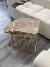 Jersey Square Nest Of Tables Set - 3 Pieces Nesting Table Engineered Wood Top