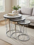 Emed Round Nest Of Tables Set - 3 Pieces Nesting Table Wood Top