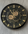 Berlin Moving Gears DecorativeWall Clock Oversize Extra Large 23 Inch/60 cm Gold