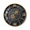 Milano Moving Gears Decorative Wall Clock Oversize Extra Large 23 Inch/60 cm Gold
