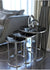 Amalfi Round Nest Of Tables Set - 3 Pieces Nesting Table Tempered Glass Top