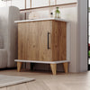 Further view of Adela bedside cabinet with open shelving - Sohowells
