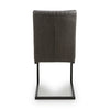 Archer Cantilever Leather Effect Grey Dining Chair