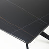 Timor 1.2m Black Dining Table