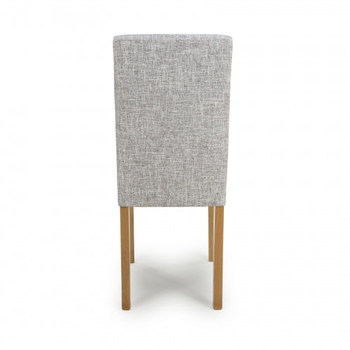 Finley Linen Effect Grey Weave Dining Chair