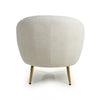 Lucia Boucle Vanilla White Tub Chair