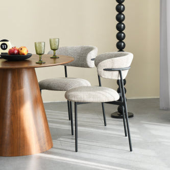 Marisa Tweed Oatmeal Dining Chair