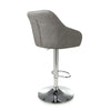 Serena Leather Effect Charcoal Bar Stool